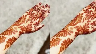 Most Beautiful Back Hand Leaf Mehndi Design|Full Back Hand Arabic Bridal Mehndi Design| Henna Design