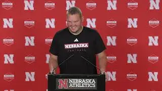 Nebraska Football Offensive Lineman Ben Scott - Pre Illinois