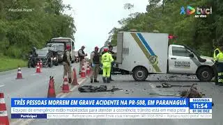 TRÊS PESSOAS MORREM EM GRAVE ACIDENTE NA PR-508, EM PARANAGUÁ