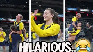 😂OMG: Caitlin Clark SURPRISES Lexie Hull with Hilarious Birthday Serenade Before Aces Game!😂