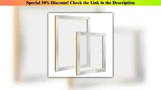 Unboxing 1PC Silk Screen Printing Aluminum Frame Stretched White Mesh 120/300mesh Screen Printing P
