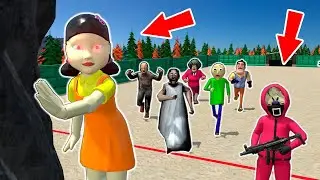 Scary Piggy vs Granny in diapers, Baldi, Grandpa, Ice Scream - funny horror animation (p.319)
