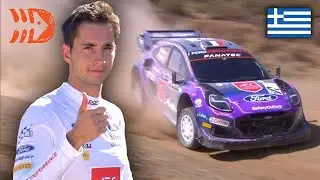 Loubet Reacts to First WRC Stage Win - Acropolis Rally Greece 2022