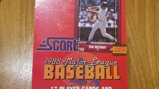 Wax On Wednesday #3 - 1988 Score Baseball (Tom Glavine Rookie Card Search)