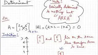 Intuition behind the Determinant of a Matrix Lecture_04