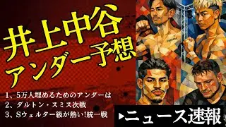 🔥井上中谷アンダーカード予想❗️東京ドーム5万人埋めるには？【1/13ボクシングニュース】