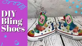 Bling Shoes with Embroidered Patches | Cocomelon Birthday Party Part 3