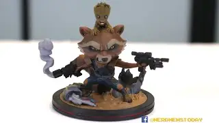 Rocket & Groot Q-Fig Statue Review by QmX
