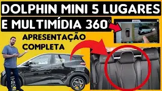 🚨NOVO DOLPHIN MINI 5 LUGARES COM CÂMERA 360°, APRESENTAÇÃO! #byd #dolphin #dolphinmini #camera360