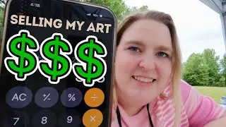 Selling My Art at a Spring Art Festival (Art Market Vlog)