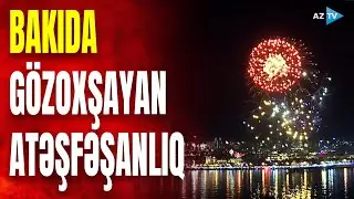 Bakıda bayram münasibətilə GÖZOXŞAYAN ATƏŞFƏŞANLIQ təşkil edildi: MÖHTƏŞƏM GÖRÜNTÜLƏR