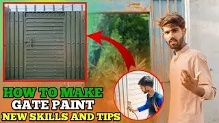 Gate ko colour kaise karen // How to paint main gate at home