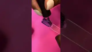 Modelones Glittery Purple Nail Swatch! #shorts #modelones #nails #nailswatch #gelnails #glitternails