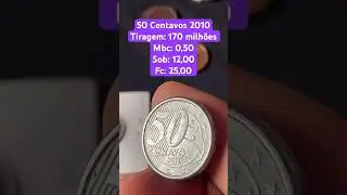 MOEDA de 50 CENTAVOS 2010 Confira seus VALORES! #shortsvideoviral #50centavos#valores#deolhonotroco