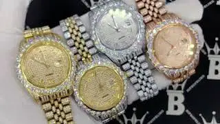 Full Bustdown Jubilee Iced Out Watch 4 Colors | HipHopBling.com