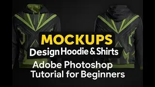 Hoodie & T-Shirt Mockup Design for Social Media Ads | Easy Photoshop Tutorial for Beginners