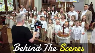 🎶 СВЯТ ГОСПОДЬ – Behind the Scenes | A Sweet Moment from Our Kids' Recording Day 🎤