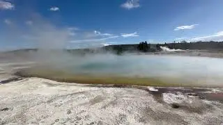 Yellowstone National Park - Amazing Color from Bacteria Living in Hot Spring