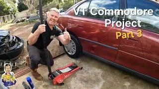 VT Commodore is getting some love kicking small goals to get it back on the road 