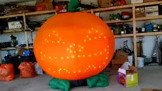 Gemmy 2013 8ft Lightsync Pumpkin Inflatable Review