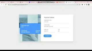 credit card layout with HTML CSS JavaScript