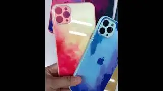 Colorful Glass Case With Camera Protection.
