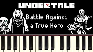 Battle Against a True Hero - Undertale [Synthesia]