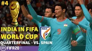 FIFA 20 India In FIFA World Cup 2022 | Quarterfinal - India vs Spain | Hindi Commentary