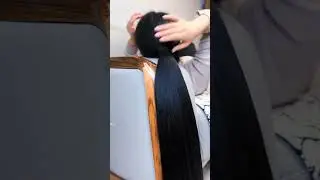 SILKY LONG HAIR PLAY#longhair #hairplay
