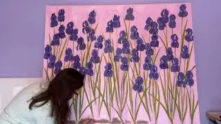 Big iris painting part 33