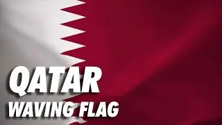 Qatar Waving Flag Free Stock Animation 4K Moving Wallpaper Background