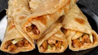 Chicken Rolls Recipe | Chicken Wrap | Chicken Tortilla wrap | Chicken Paratha