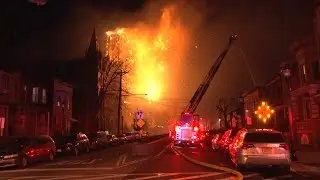Union City (2) Working Fires - (Church Steeple Collapse) March 4, 2017