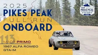 Pikes Peak Race Day Onboard 2025 | Maor Primo | 1967 Alfa Romeo GTA‑m