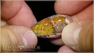 Mexiko Matrix Cantera Feueropal - 18,90ct