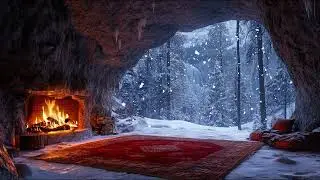 Embrace Autumn Bliss: Find Peace Amid Crimson Leaves and a Hearth's Glow