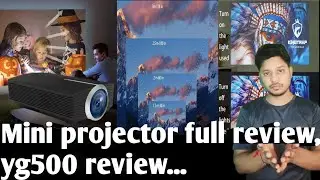 Mini projector full review || yg500 review...