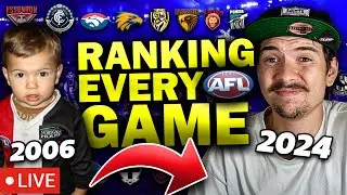 Ranking EVERY AFL Game I've Been To LIVE STREAM (Part 2)