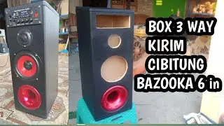Box 3 way for Speaker Aktif Rumahan plus Bazooka 6 in single Legacy