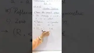 Reflexive Property and Binary relation which cannot be Reflexive