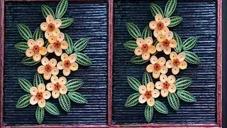 Quilled Flowers / Quilling Using Comb /Quilled Flowers Wall Art / Quilled Flowers Wall Hanging