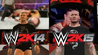 WWE 2K15 vs. WWE 2K14 - Randy Orton Entrance Comparison [1080p]