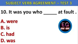 Subject verb agreement english grammar quiz english test quiz subject verb concord english grammar