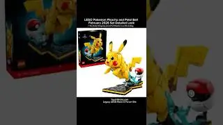 LEGO Pokemon 72152 Pikachu and Pok&eacute; Ball February 2026 Set Detailed Look
