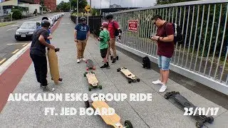 Esk8 group ride featuring Jed Board AWD