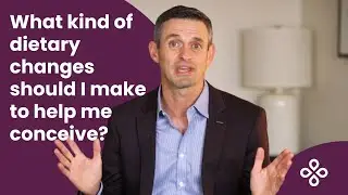 What kind of dietary changes should I make to help me conceive?