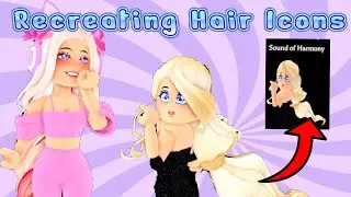 Recreating Hair Icons Royale High Roblox Outfit Challenge