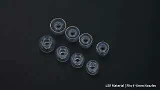 Pontas auriculares LSR Divinus Prism Wide Bore para bico de 4-6 mm,
