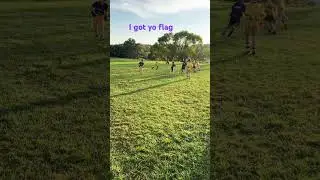 Flag your it. #flagfootball #laugh #skill #catch #moves #focus #goat
