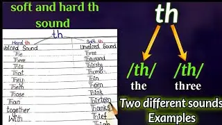 th sound pronunciation. th sound words. th soft and hard soft. /th/